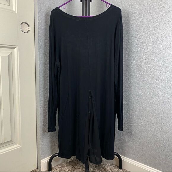 LOGO - by Lori Goldstein - tunic length long sleeve top - Picture 5 of 8